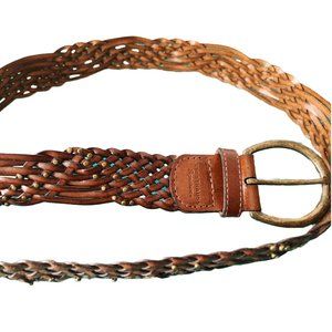 Brown leather Levi Strauss Signature braided belt